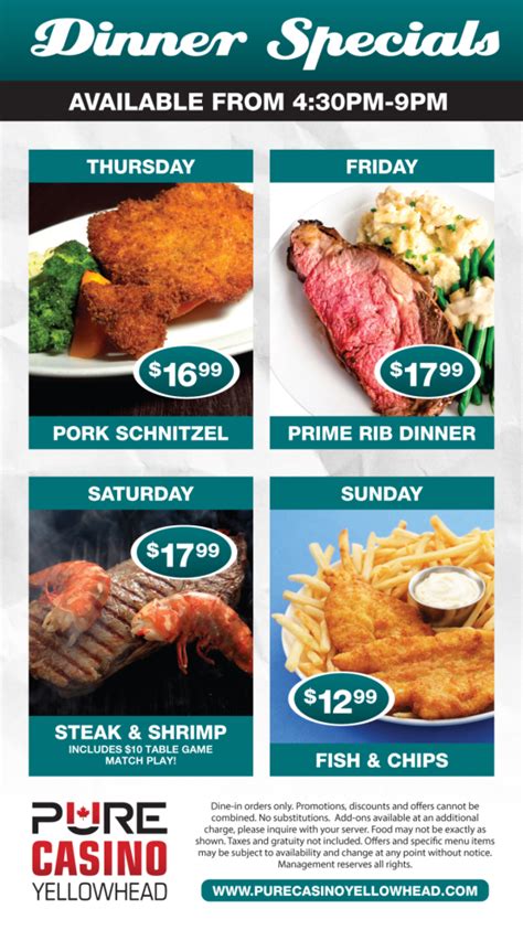 pure casino yellowhead|Dining .